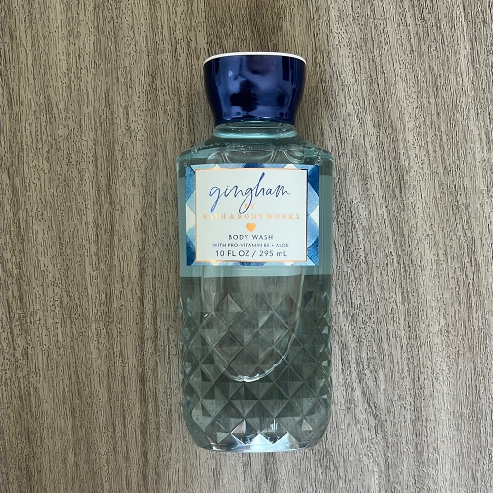 Bath & Body Works Gingham Blue Body Wash